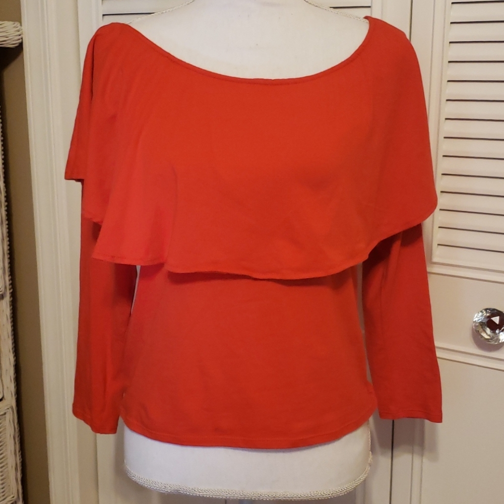 Red long sleeve shirt